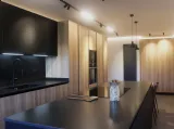 Cucina Moderna D23 Rovere dogato e Nero di Doimo Cucine